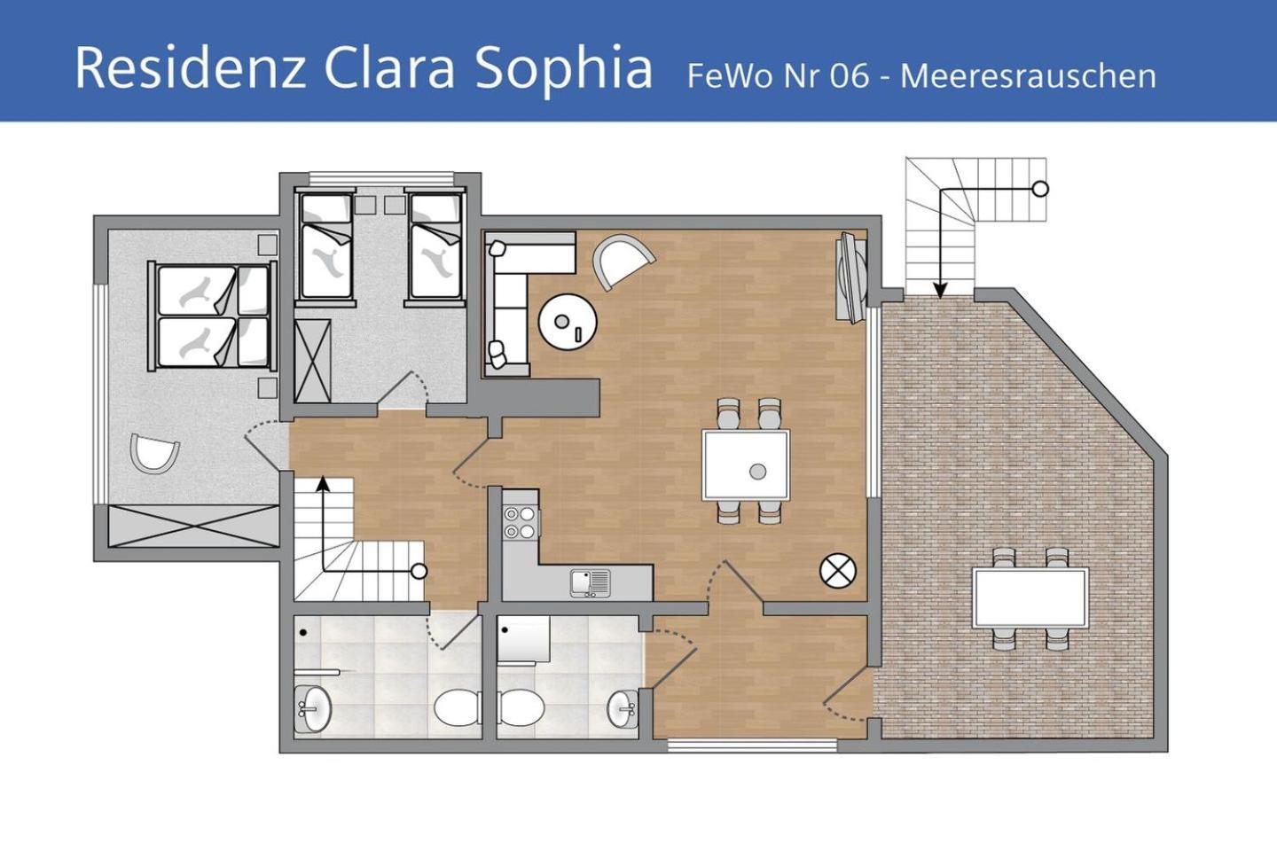 Ferienwohnung Meeresrauschen In Der Residenz Clara Sophia Остзебад Бинц Екстериор снимка